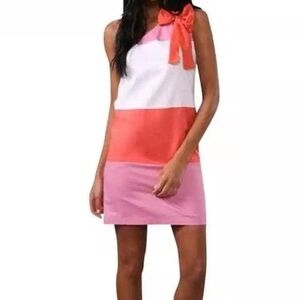 See by Chloe Dress Orange Pink White size 6